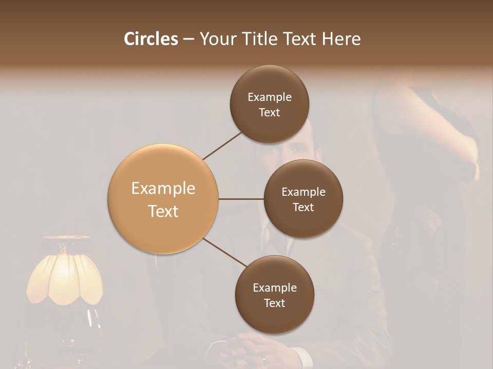 Luxury Mad Men Woman PowerPoint Template