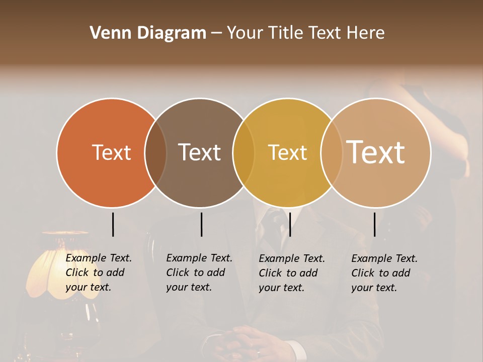 Luxury Mad Men Woman PowerPoint Template