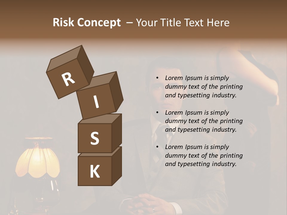 Luxury Mad Men Woman PowerPoint Template