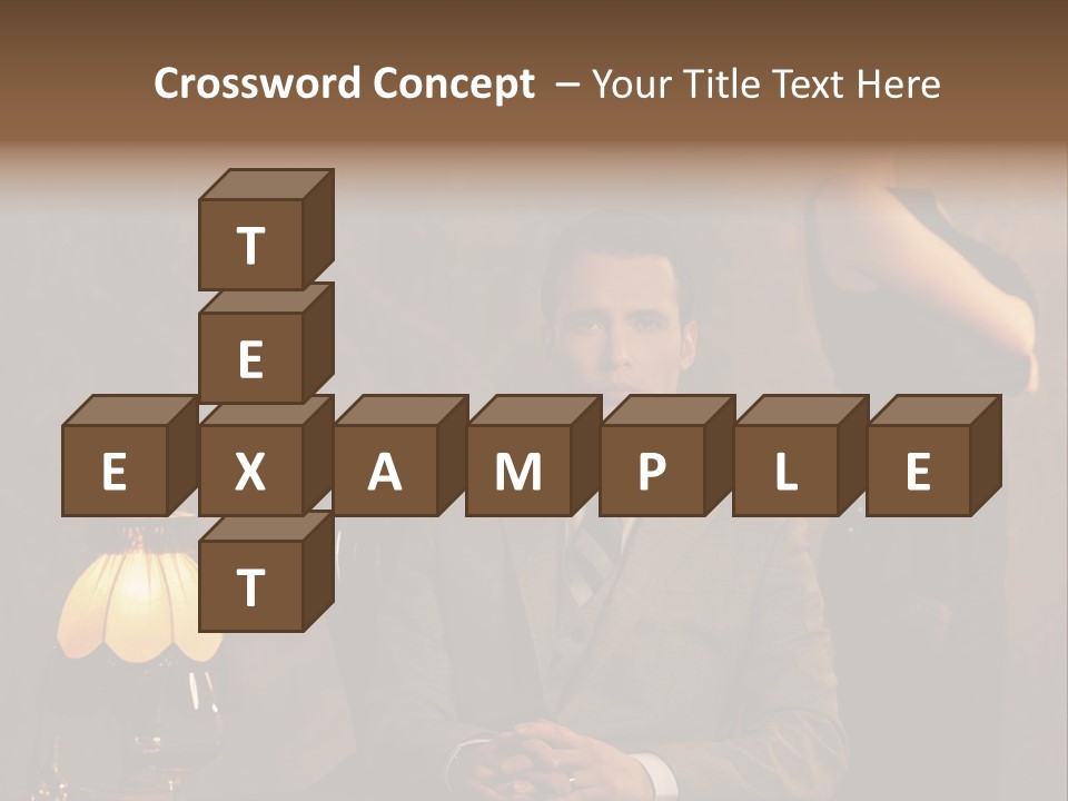 Luxury Mad Men Woman PowerPoint Template