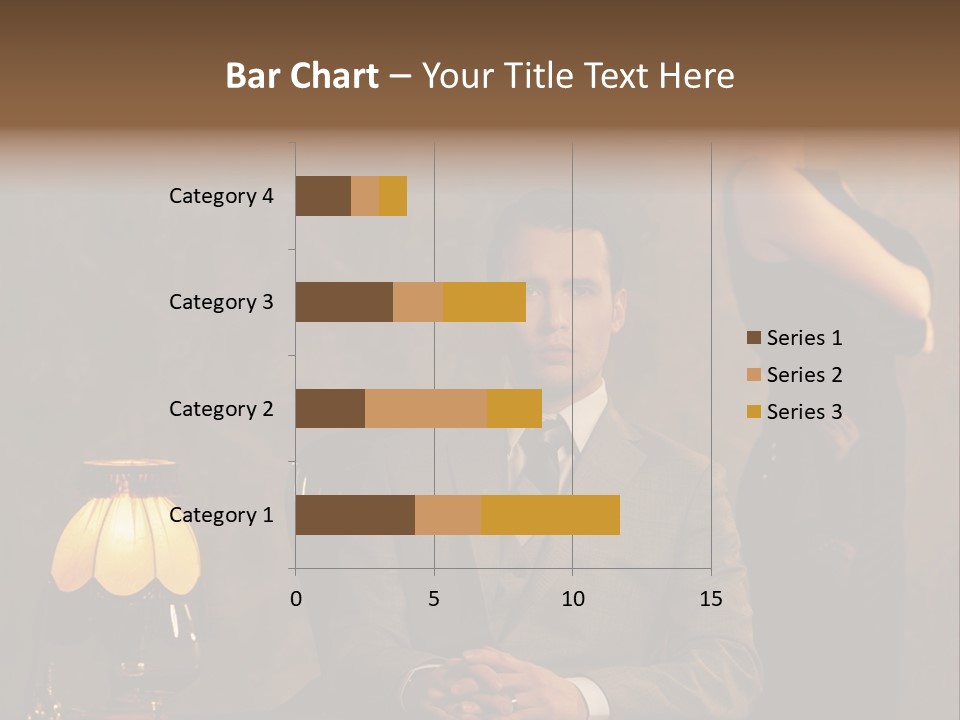 Luxury Mad Men Woman PowerPoint Template