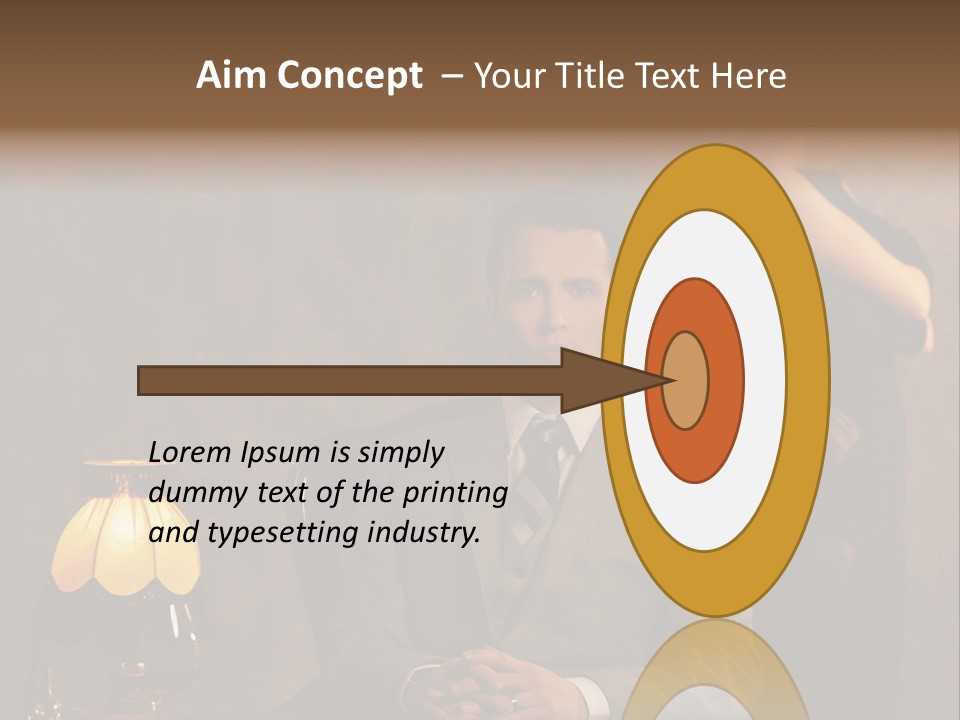 Luxury Mad Men Woman PowerPoint Template