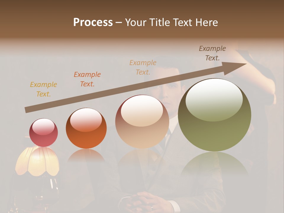 Luxury Mad Men Woman PowerPoint Template