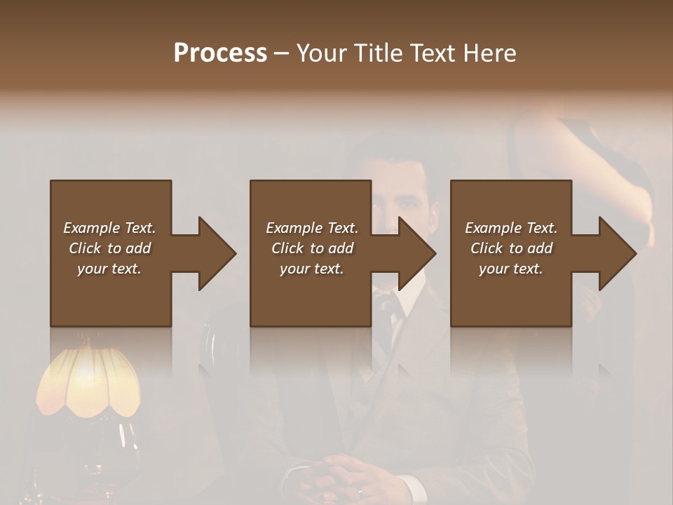 Luxury Mad Men Woman PowerPoint Template