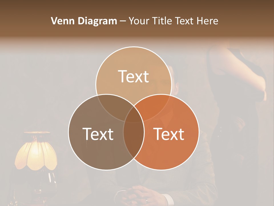 Luxury Mad Men Woman PowerPoint Template