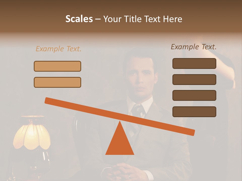 Luxury Mad Men Woman PowerPoint Template