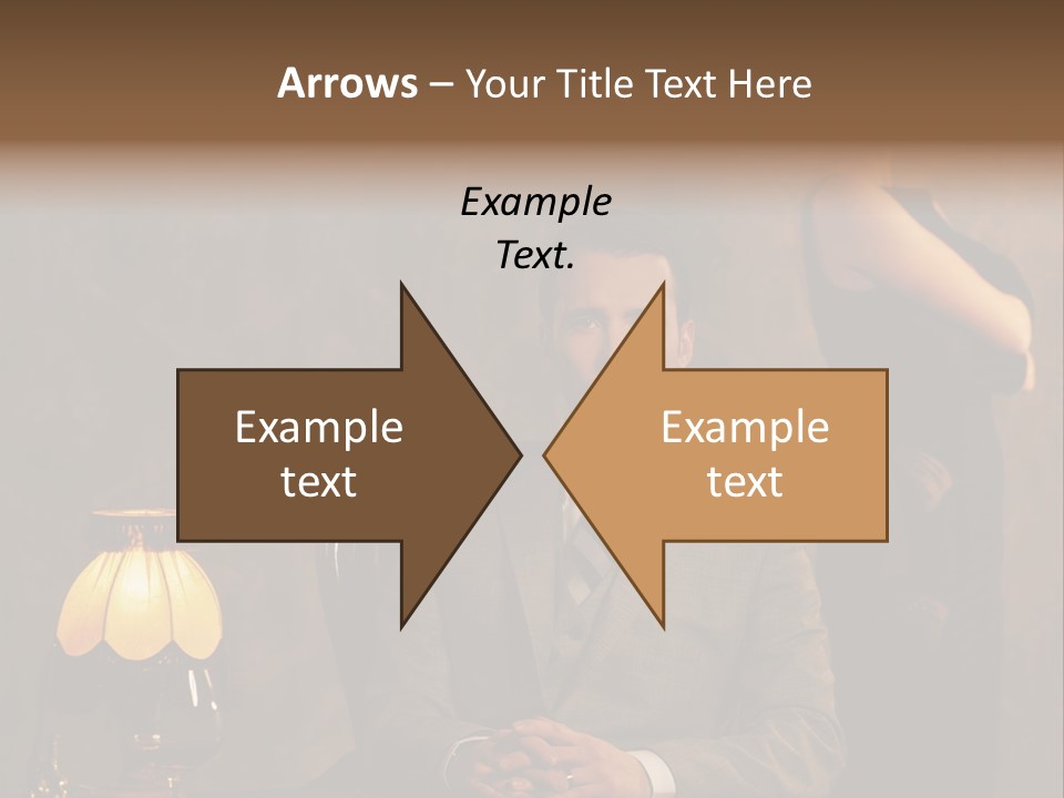 Luxury Mad Men Woman PowerPoint Template