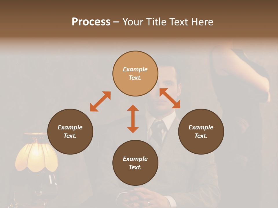 Luxury Mad Men Woman PowerPoint Template