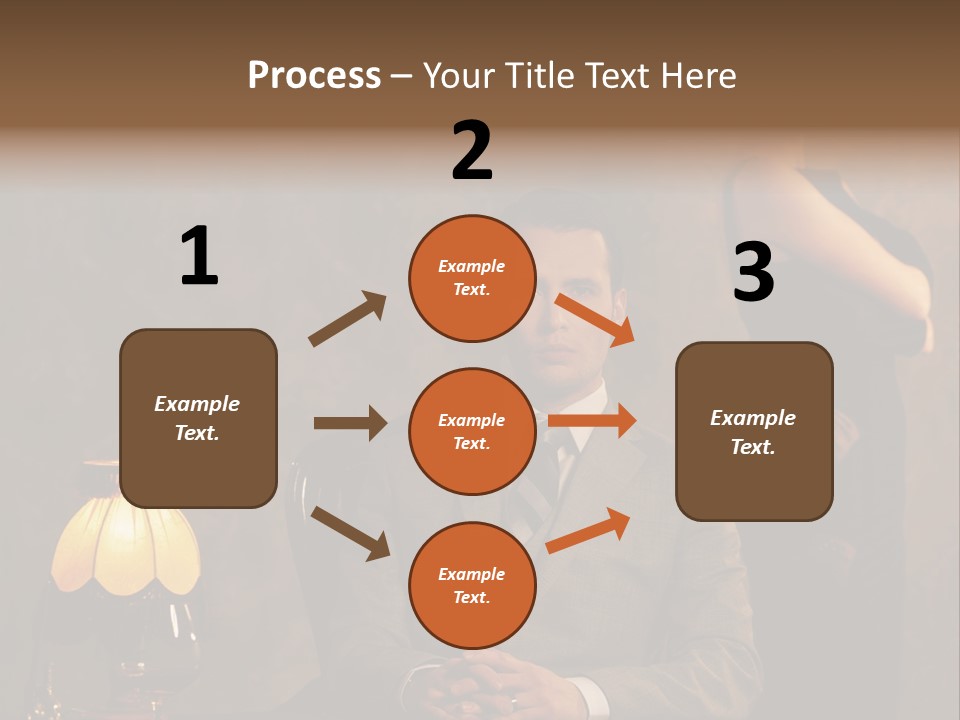 Luxury Mad Men Woman PowerPoint Template