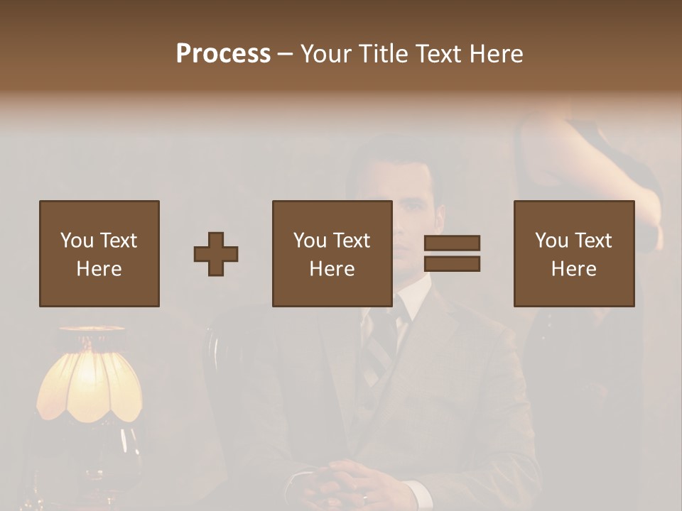 Luxury Mad Men Woman PowerPoint Template