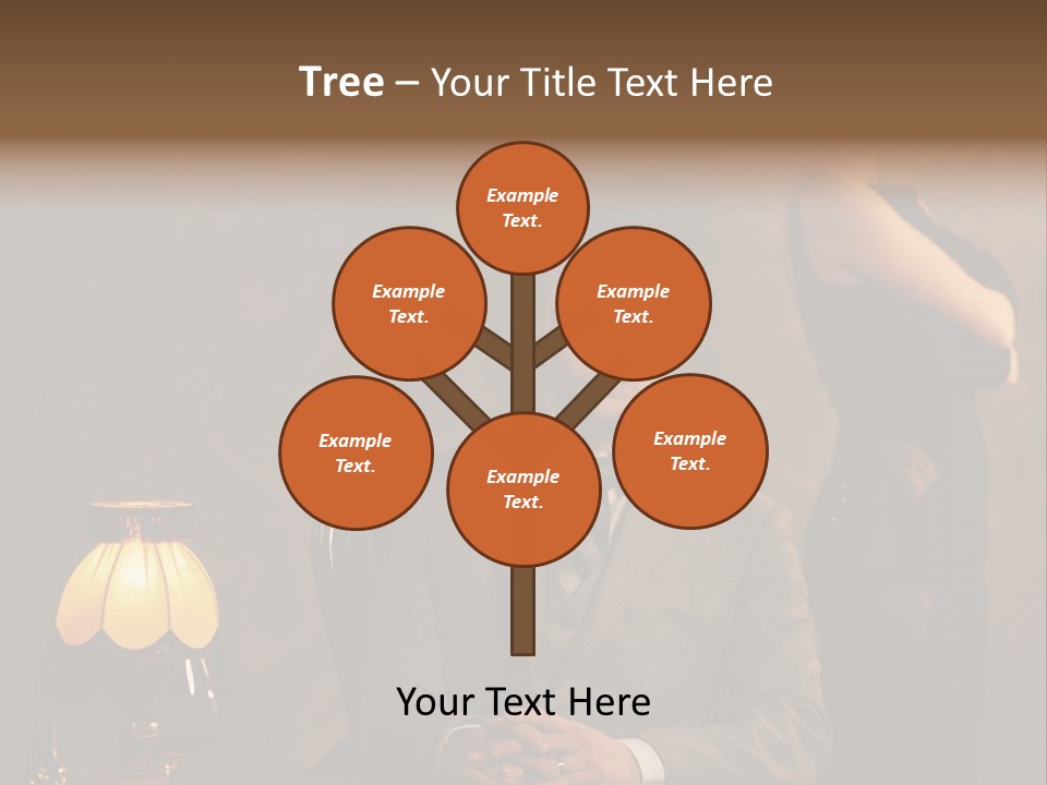 Luxury Mad Men Woman PowerPoint Template