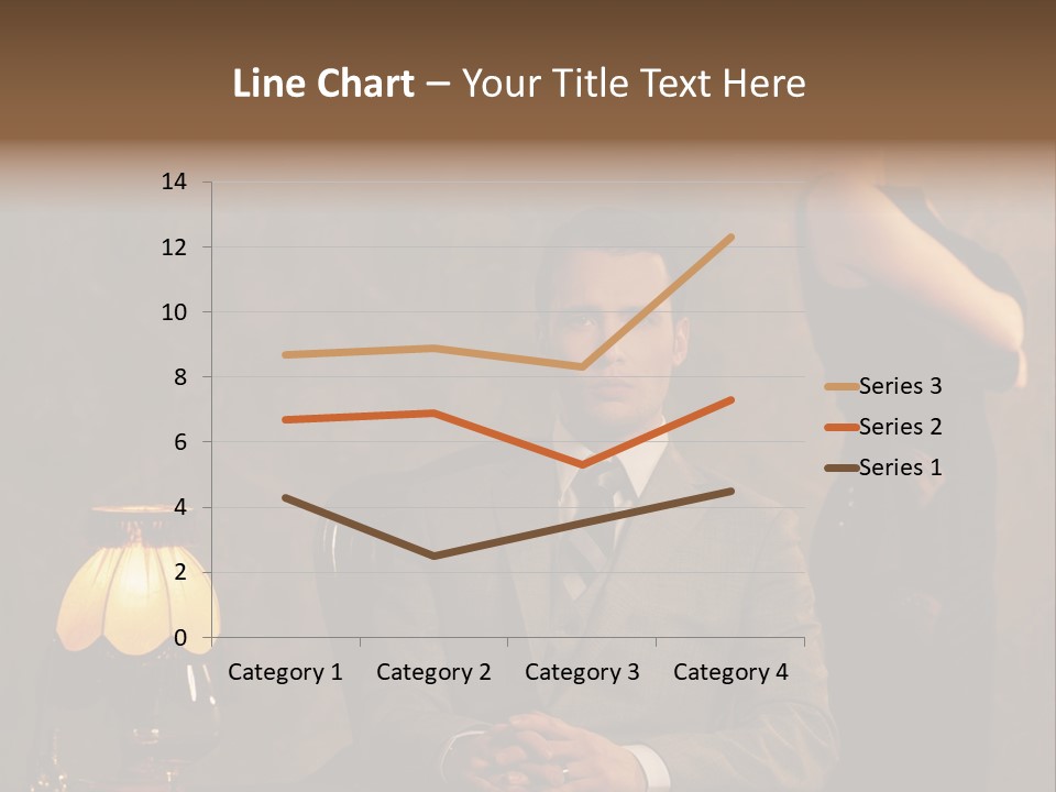 Luxury Mad Men Woman PowerPoint Template