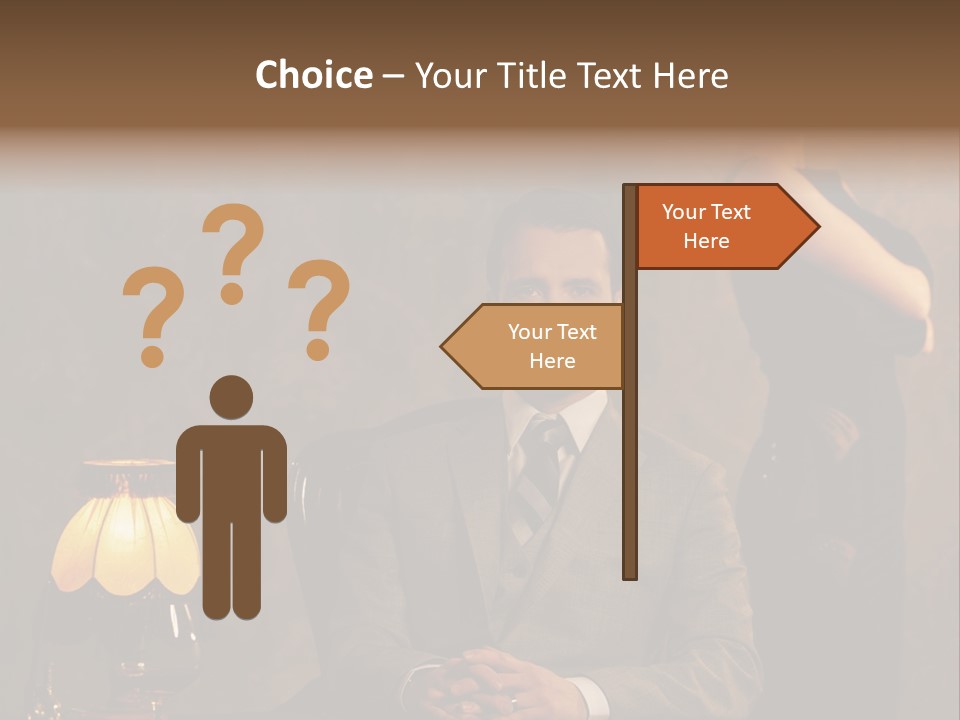 Luxury Mad Men Woman PowerPoint Template