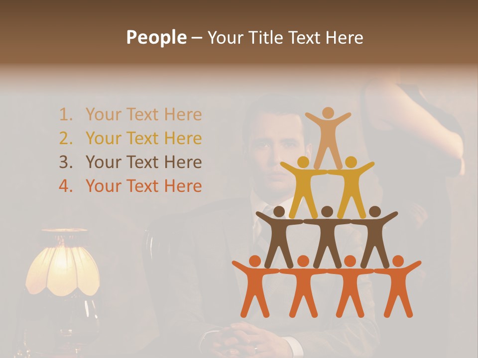 Luxury Mad Men Woman PowerPoint Template