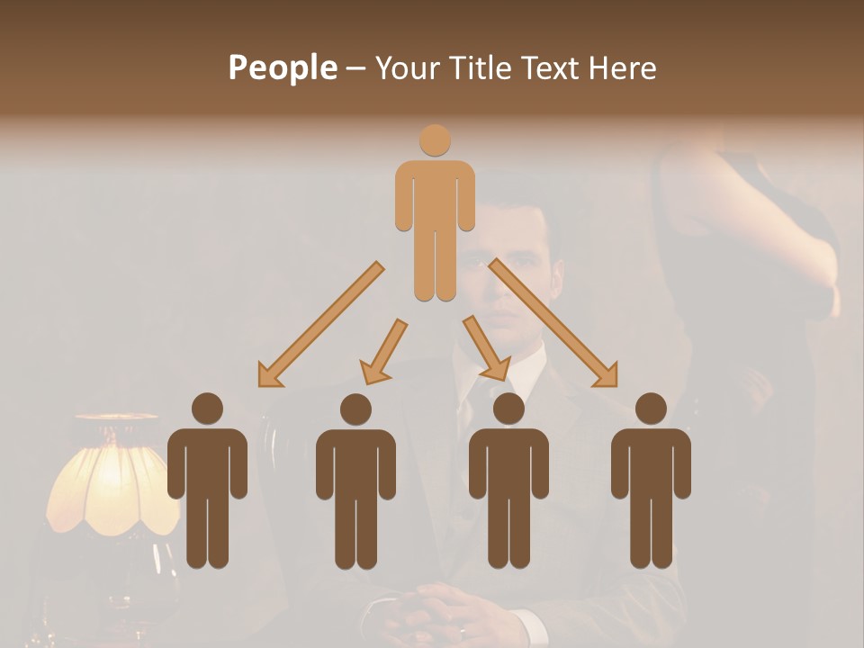 Luxury Mad Men Woman PowerPoint Template