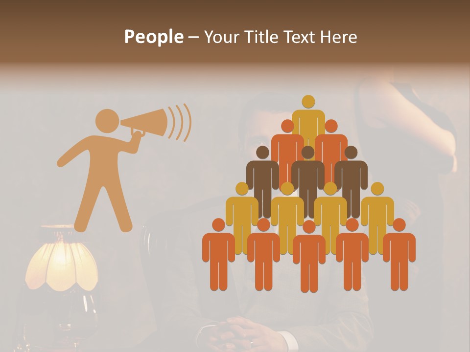 Luxury Mad Men Woman PowerPoint Template