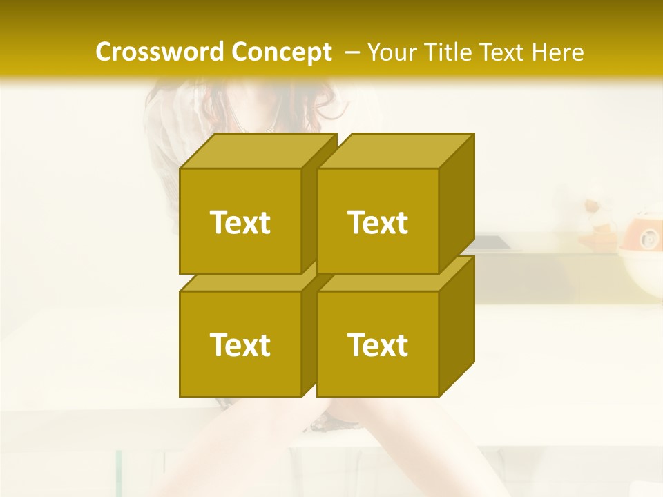 Mixer Woman High Heel PowerPoint Template