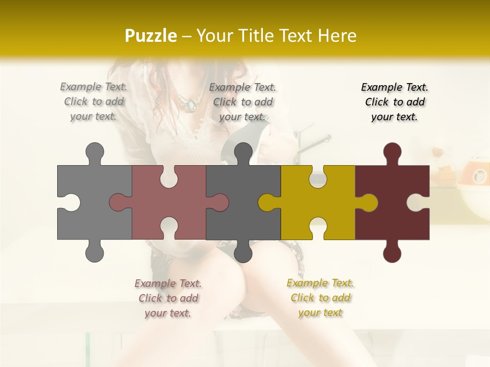 Mixer Woman High Heel PowerPoint Template