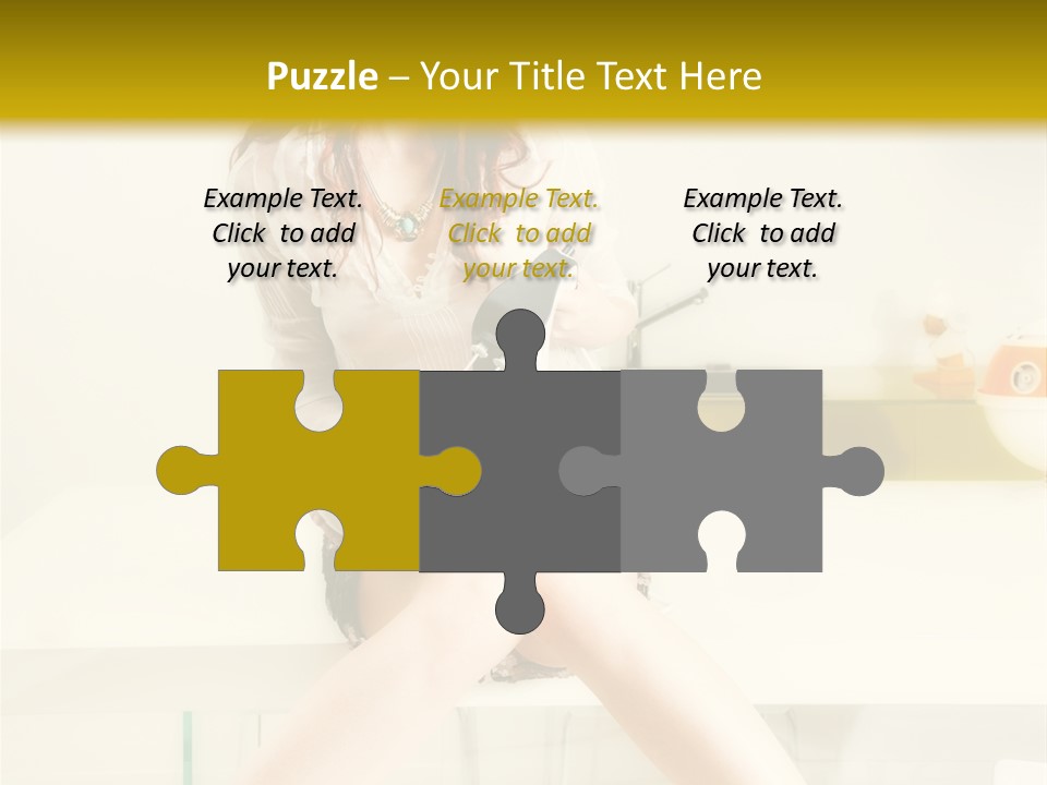 Mixer Woman High Heel PowerPoint Template