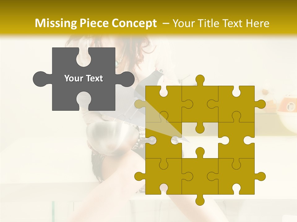 Mixer Woman High Heel PowerPoint Template