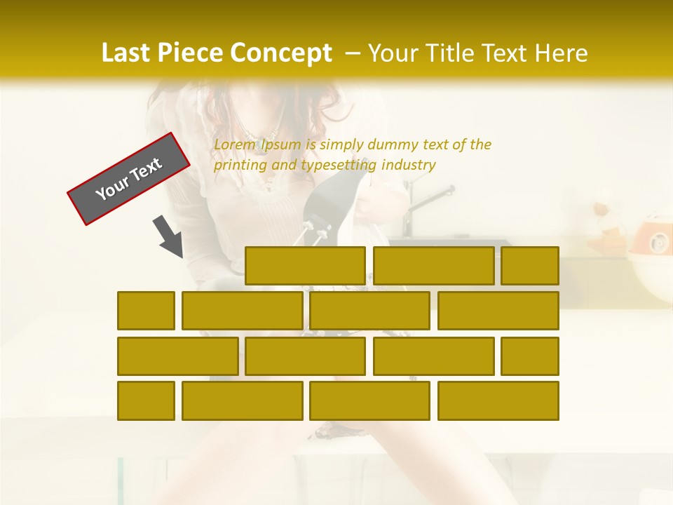 Mixer Woman High Heel PowerPoint Template