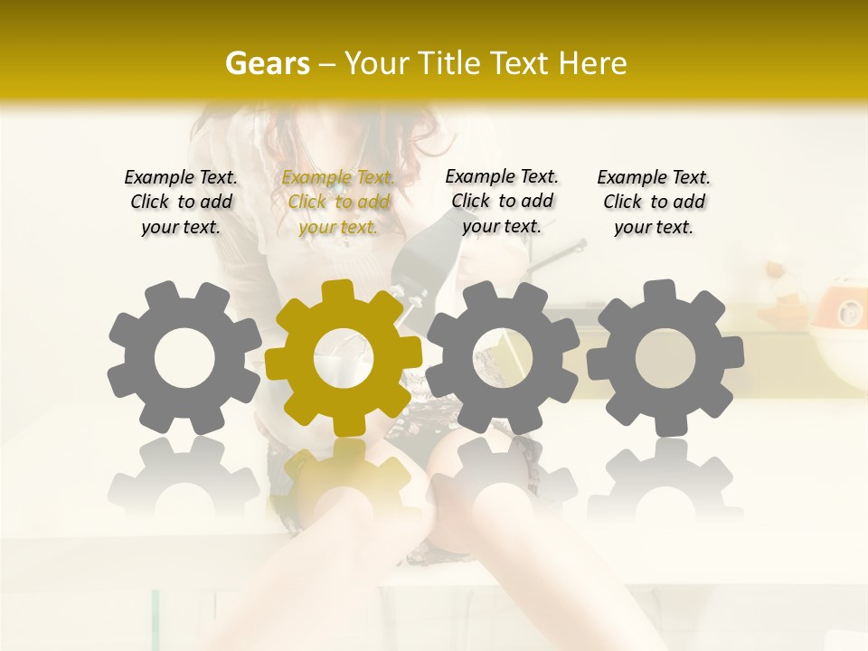 Mixer Woman High Heel PowerPoint Template