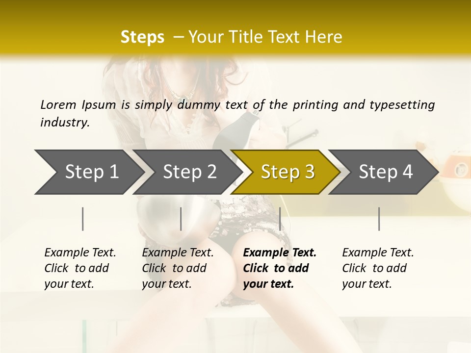 Mixer Woman High Heel PowerPoint Template