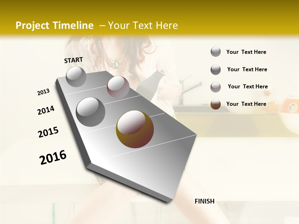 Mixer Woman High Heel PowerPoint Template