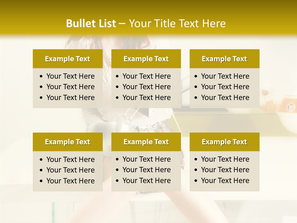 Mixer Woman High Heel PowerPoint Template