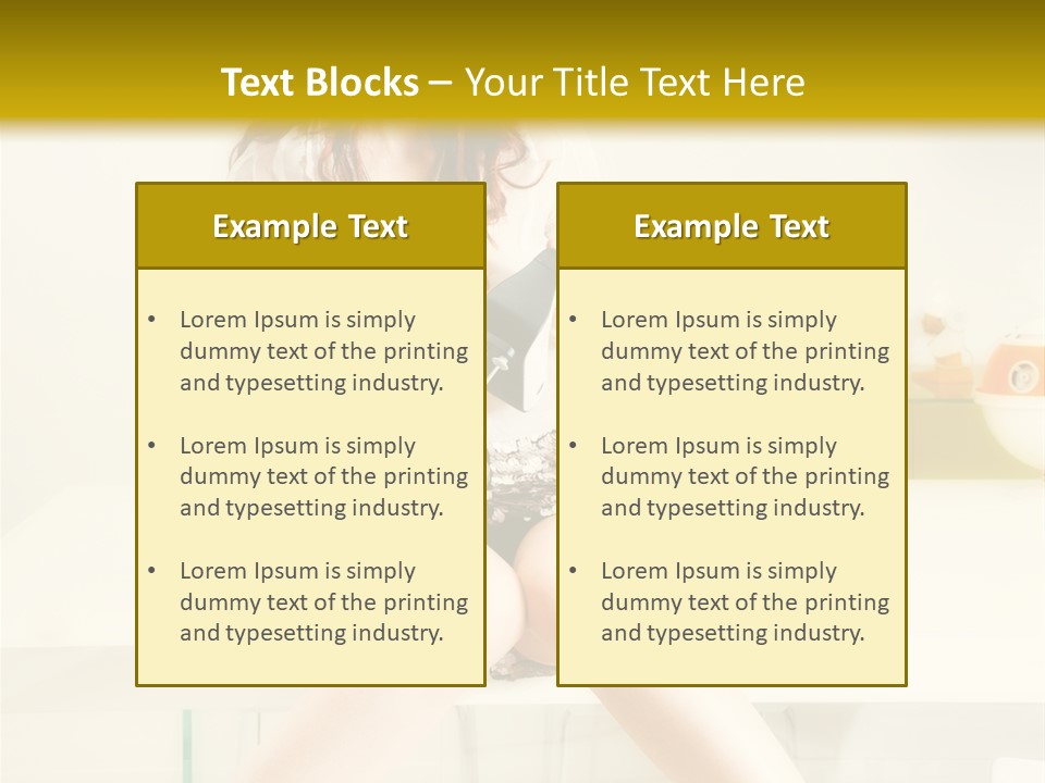 Mixer Woman High Heel PowerPoint Template