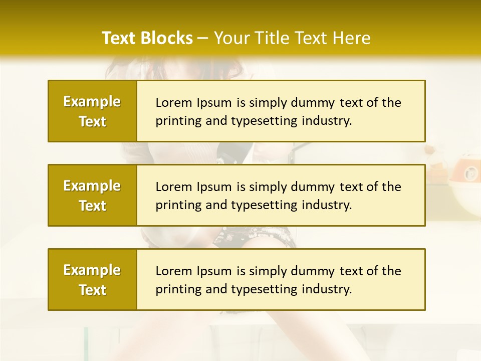 Mixer Woman High Heel PowerPoint Template