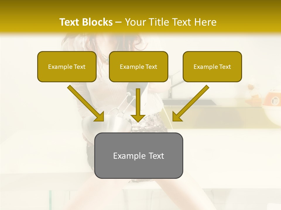 Mixer Woman High Heel PowerPoint Template