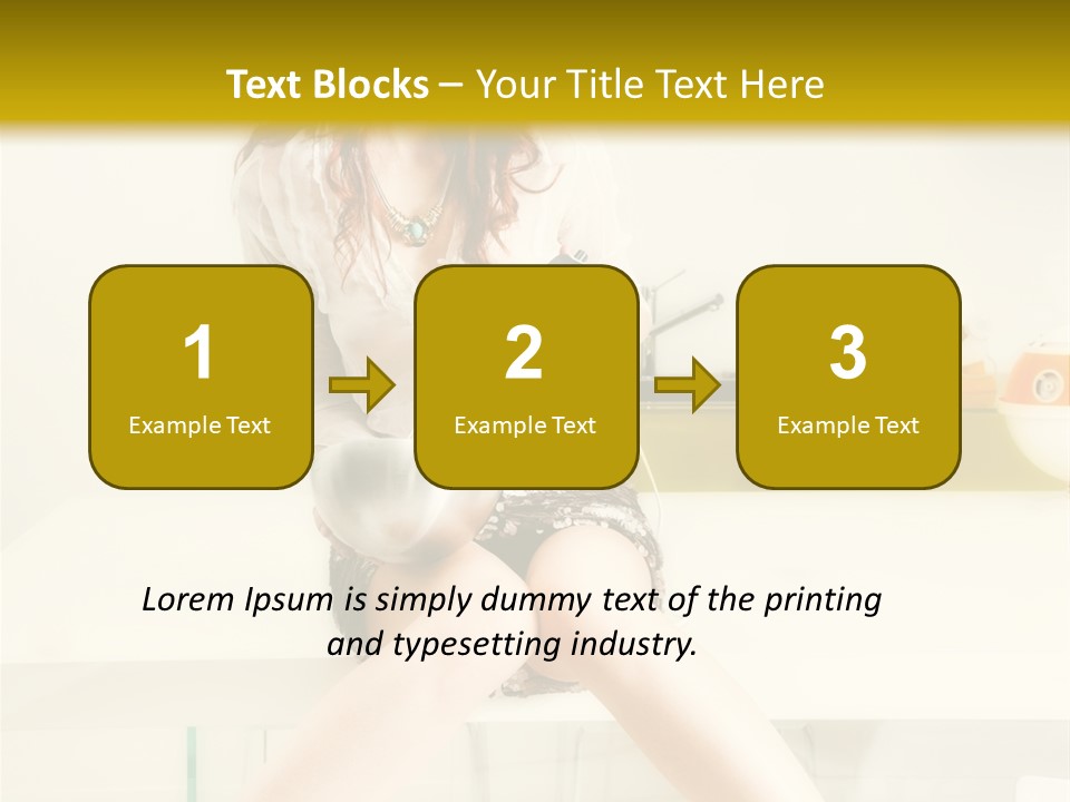 Mixer Woman High Heel PowerPoint Template