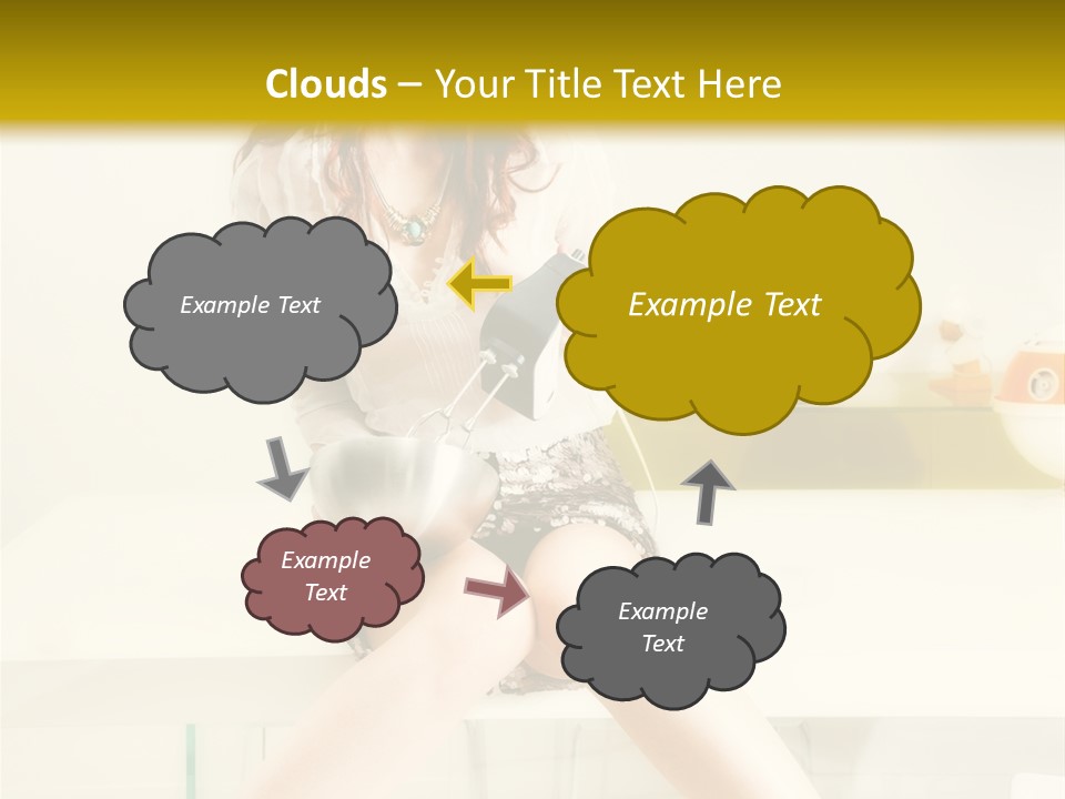 Mixer Woman High Heel PowerPoint Template