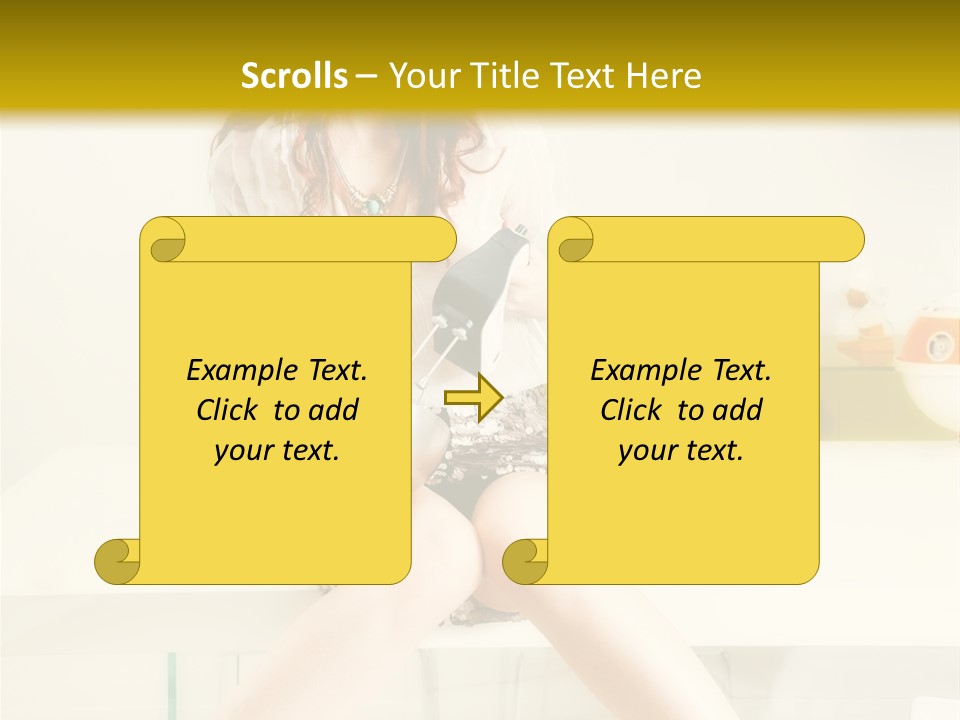 Mixer Woman High Heel PowerPoint Template