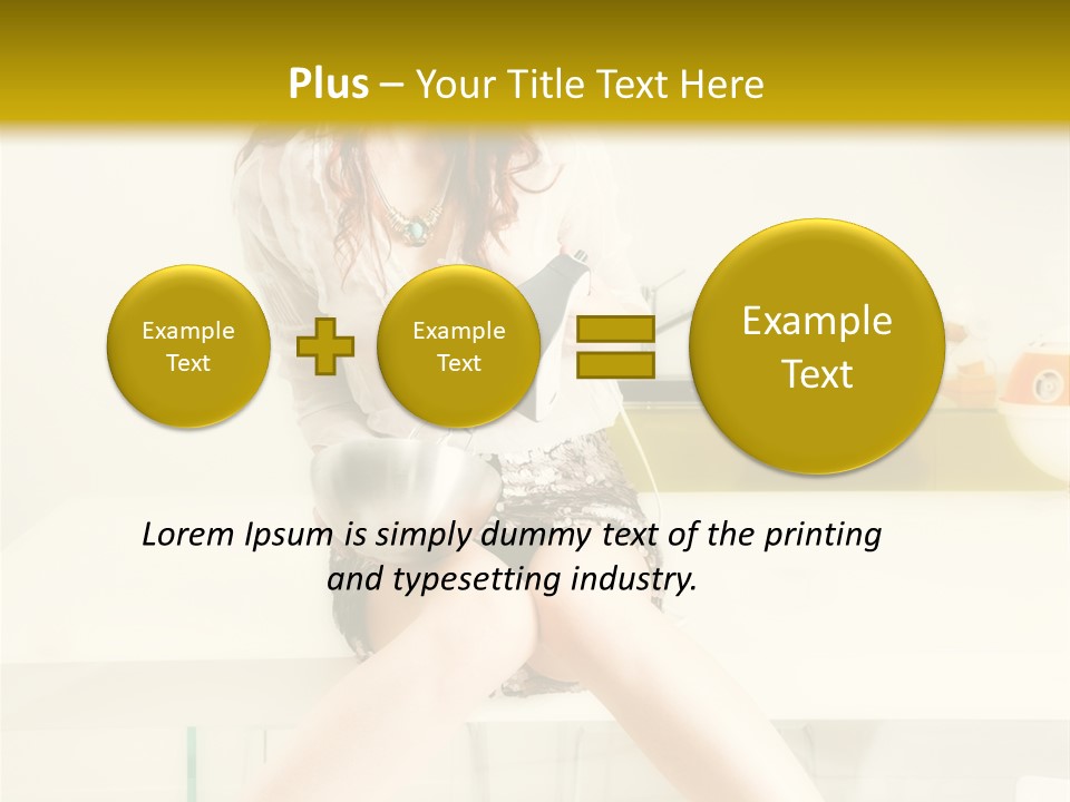 Mixer Woman High Heel PowerPoint Template