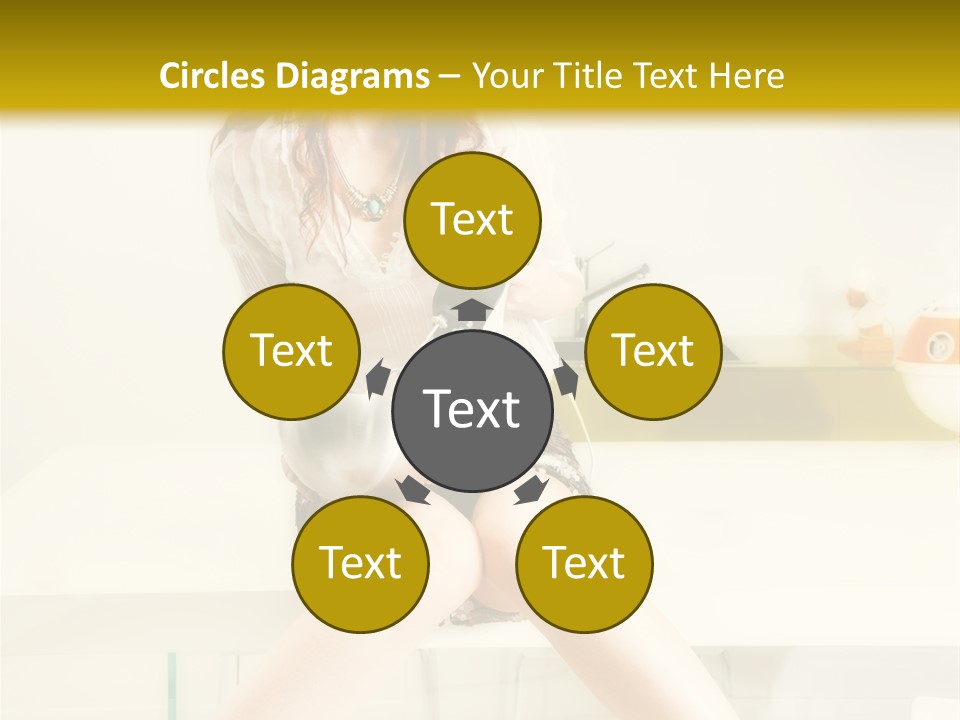 Mixer Woman High Heel PowerPoint Template