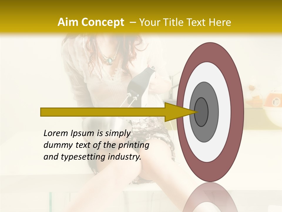 Mixer Woman High Heel PowerPoint Template