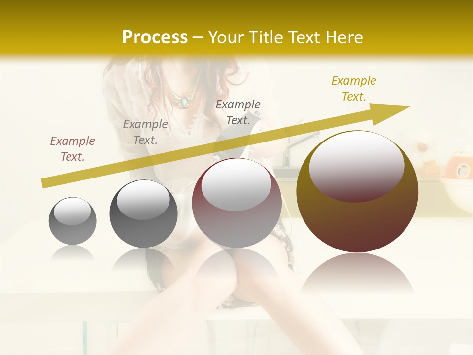 Mixer Woman High Heel PowerPoint Template