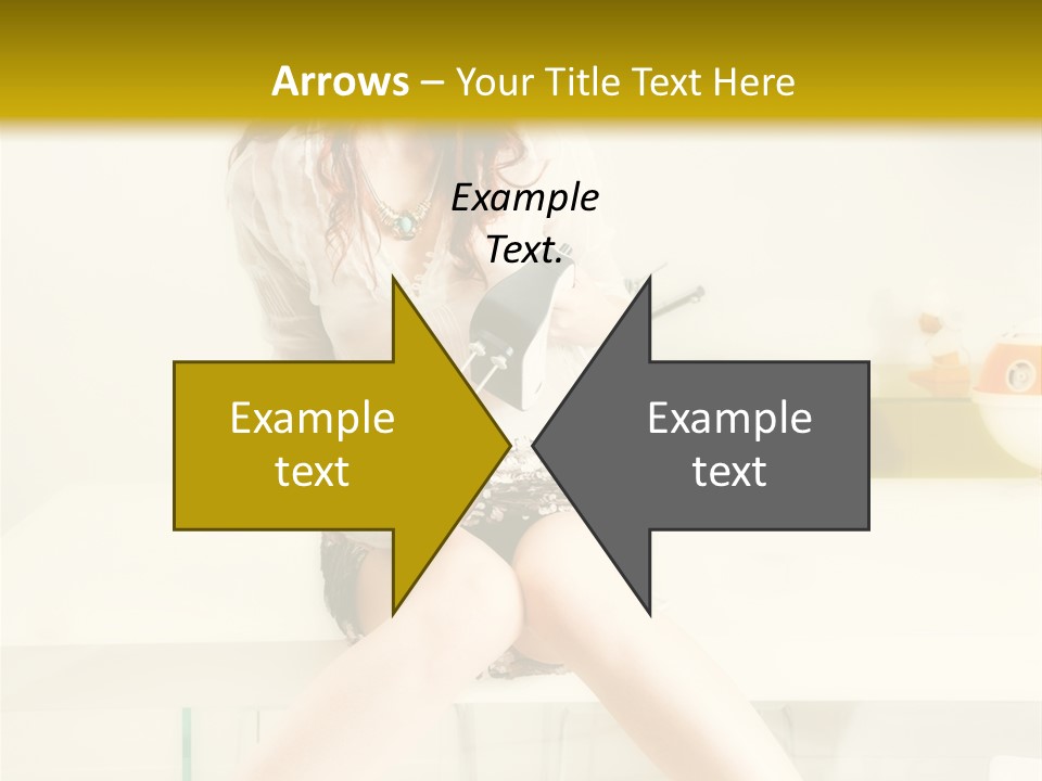 Mixer Woman High Heel PowerPoint Template