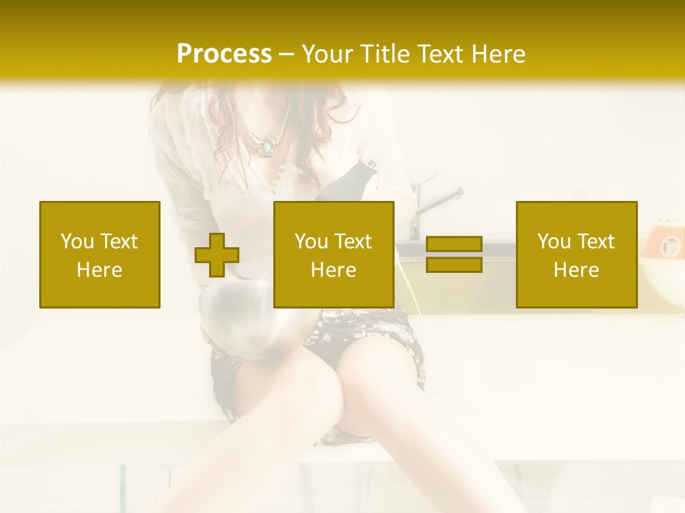 Mixer Woman High Heel PowerPoint Template