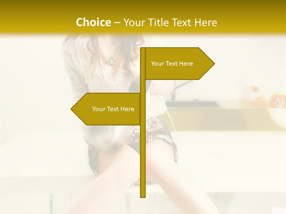 Mixer Woman High Heel PowerPoint Template