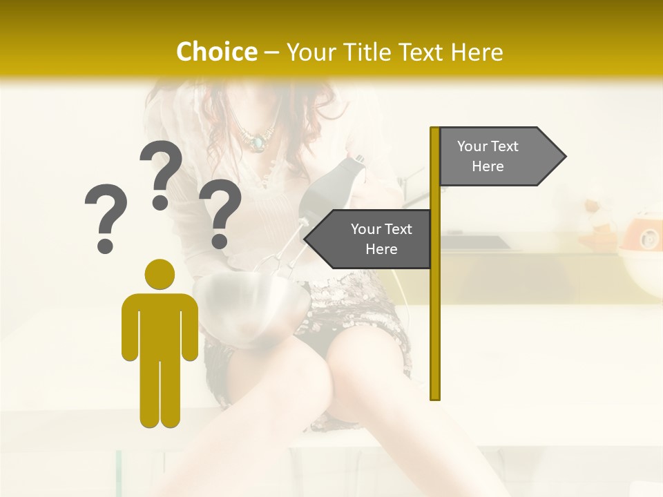 Mixer Woman High Heel PowerPoint Template