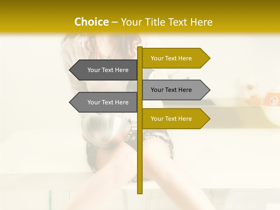 Mixer Woman High Heel PowerPoint Template