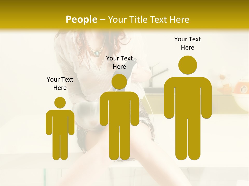 Mixer Woman High Heel PowerPoint Template