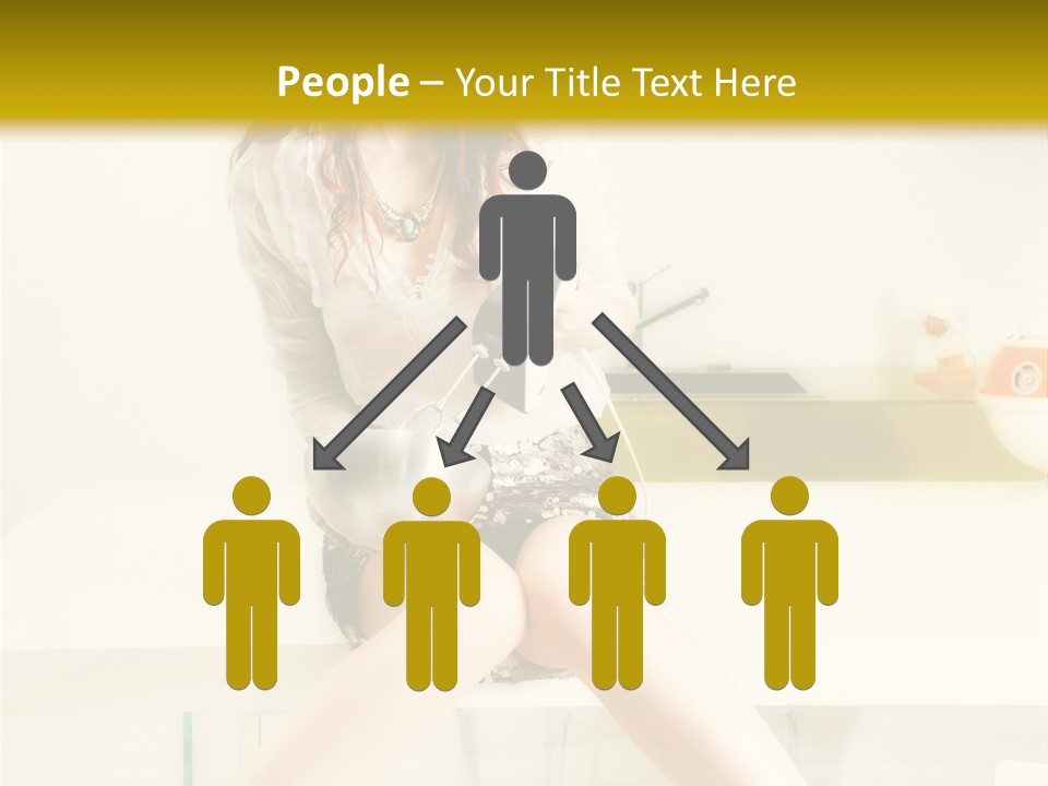 Mixer Woman High Heel PowerPoint Template