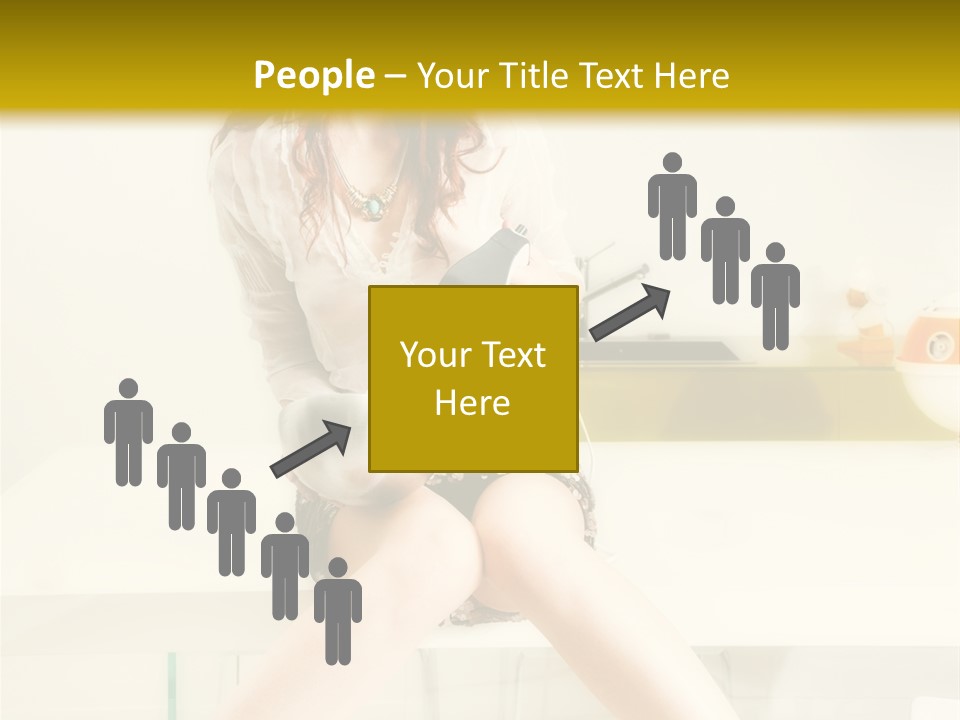 Mixer Woman High Heel PowerPoint Template