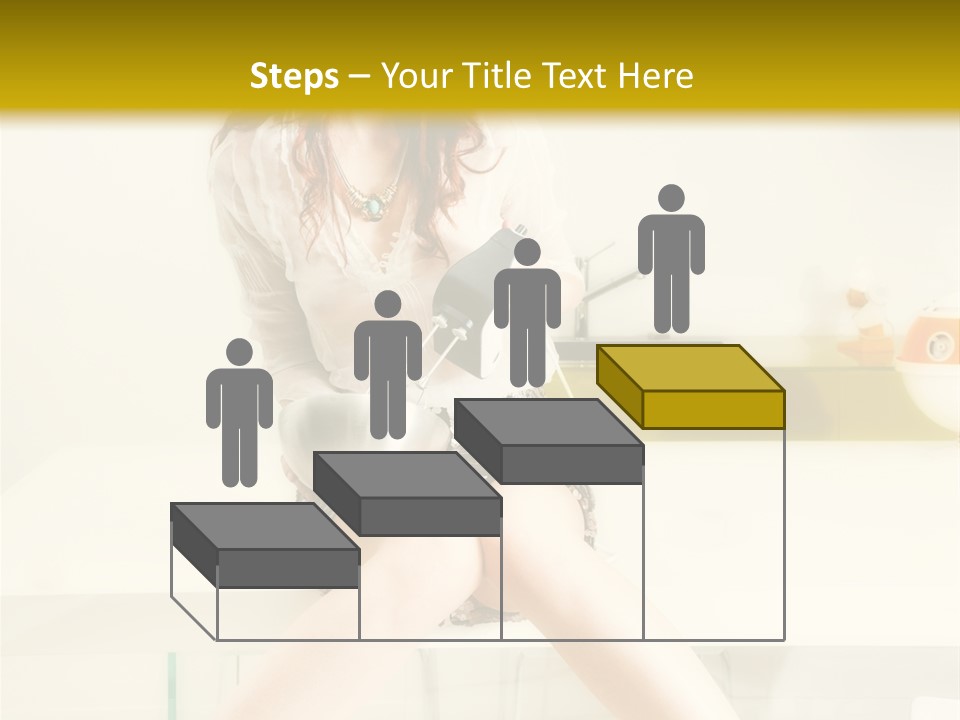 Mixer Woman High Heel PowerPoint Template