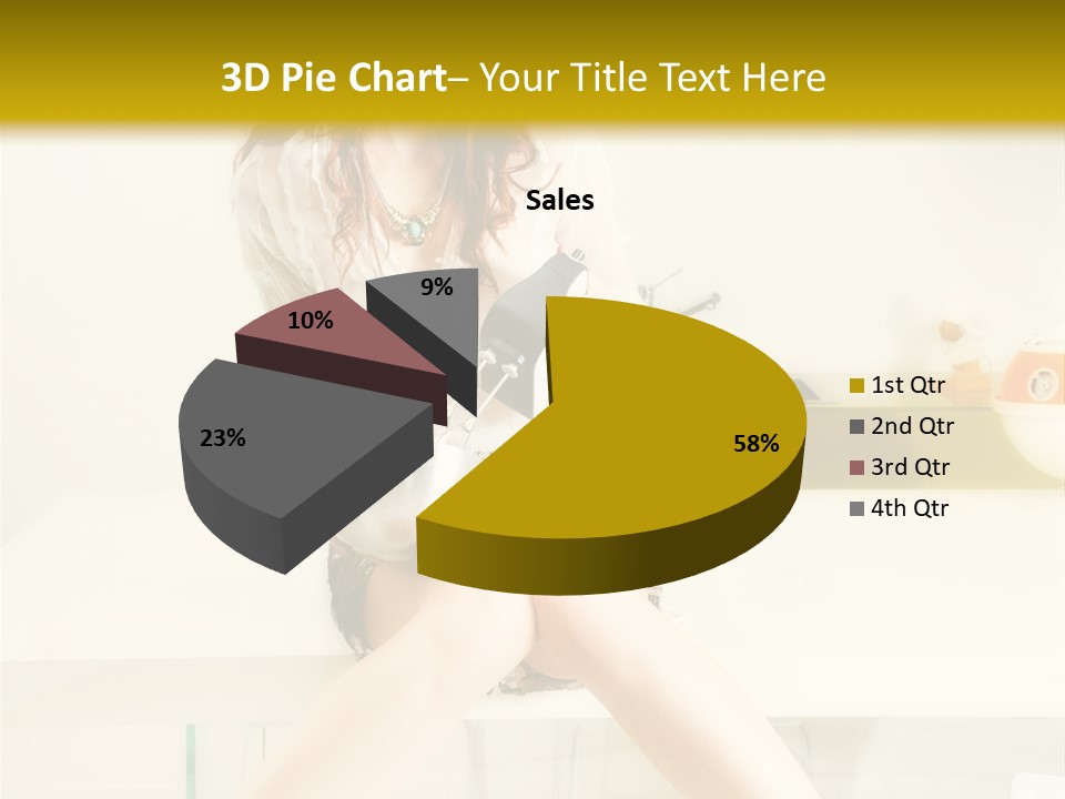 Mixer Woman High Heel PowerPoint Template