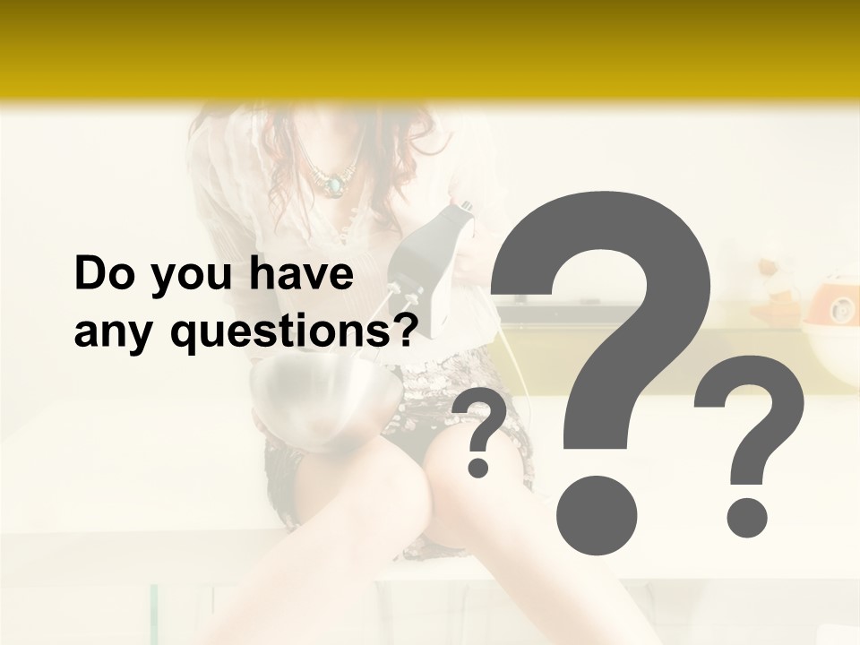 Mixer Woman High Heel PowerPoint Template